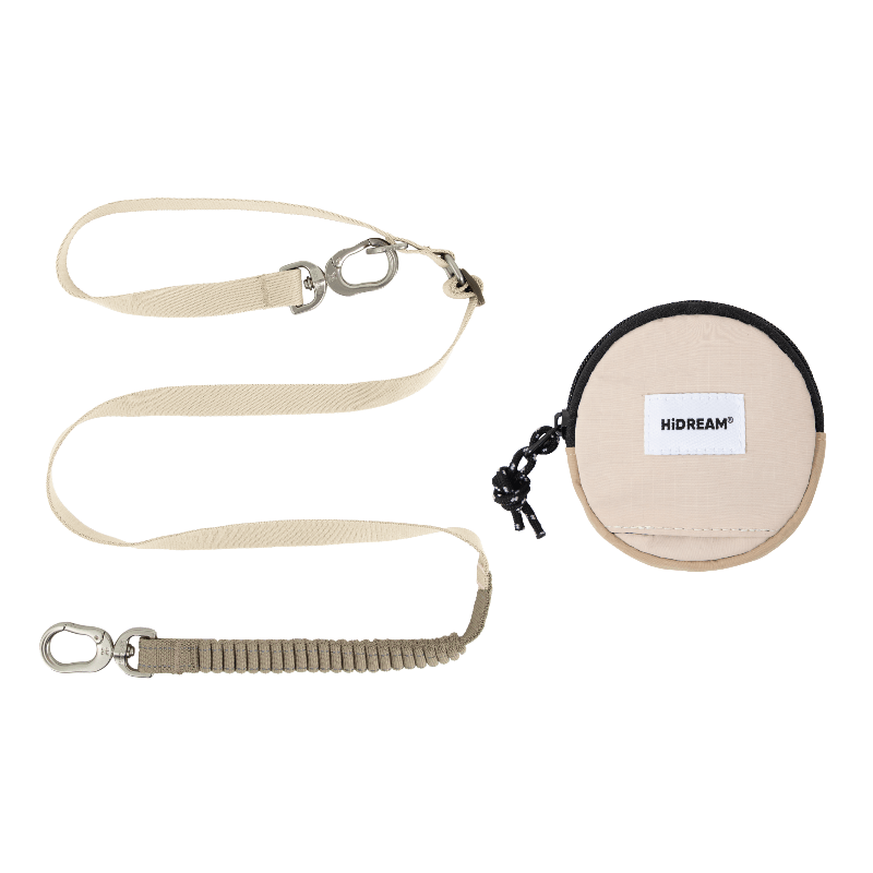 Mountain Series Combo – Shock - Absorbing Dog Leash with Round Waste Bag Holder - Paw Charge